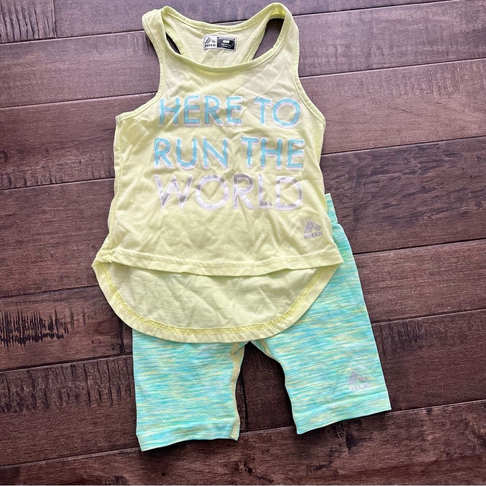 RBX Performance Outfit Matching Set Workout Athletic 4T